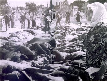 Piles of Corpses, murdered by Zio-Nazi Terrorists