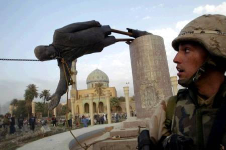 A marine engaged in "islamo nazi" "statue desecration"