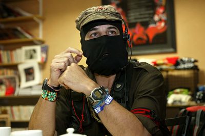 a real life mexican zapatista listening to the radio recently. very relaxed. homely atmosphere. idyllic existence.