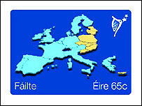 Bertie's 25 state EU celebratory stamp. Swapped Crete for Cyprus & left out the Balkans & Lebanon.