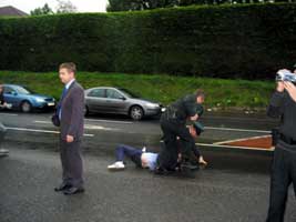 Tyrone gra activist gets beaten by 'new beginning to policing' RUC/PSNI!