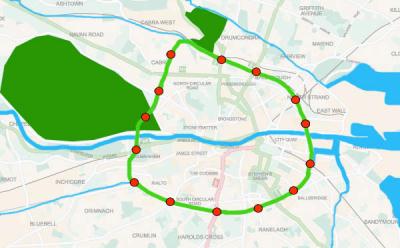 an 18km ecological loop and bike route for Dublin ECO city in 2015
