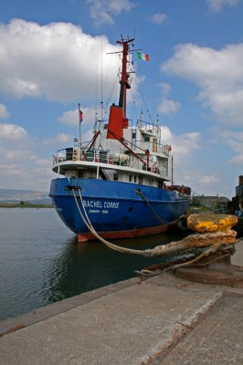 MV Rachel Corrie, waiting in Dublin, preparing to be the first boat into gaza port in 42 years
