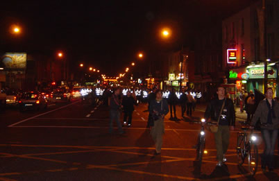 Dorset street - back of returning march.