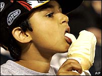 innocent polish kid licking an ice cream. "uachtar roite" is also unholy.