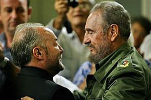 Glloway and Fidel Castro - who the US have tried to assassinate for 40 years