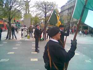 RSF Colour Party at the Hunger-Strikers Commemoration in Dublin , Saturday 4th May 2013.
