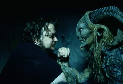 Del Toro with his creation "Pan"