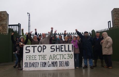 Last week's demo at the Shell refinery site, Co Mayo