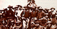 Teddy Roosevelt with His Rough Riders in Cuba