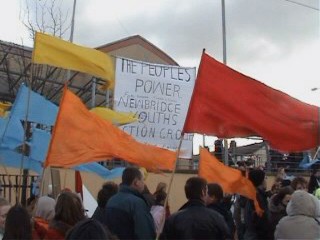 Banners at a protest