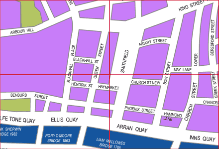 Location of the Cobblestone Pub