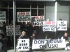 Usk 'Superdump' protest , An Bord Pleanla Offices, Dublin , Friday April 11 , 2008.