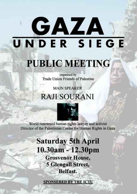Public Meeting - Raji Sourani (PCHR) on the Gaza Under Siege