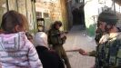 Father and child being harassed in Hebron's Old City