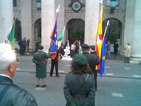 Fergal Moore , RSF VP , delivering the main oration at the GPO , Dublin , on Easter Monday , 25th April 2011.