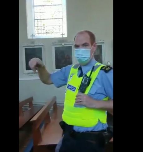 New normal and new gods. Garda invade church in Athlone and stop proceedings