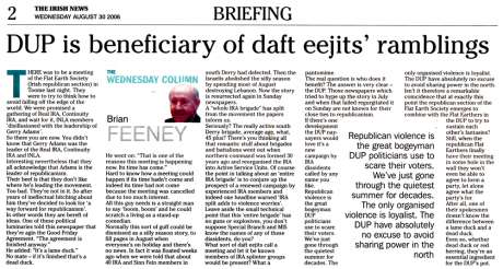 Brian Feeney takes dim view of non event