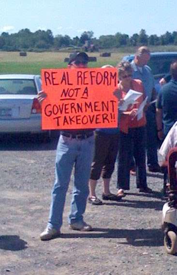 Right-Wing Demonstrator in Hudson, NY USA