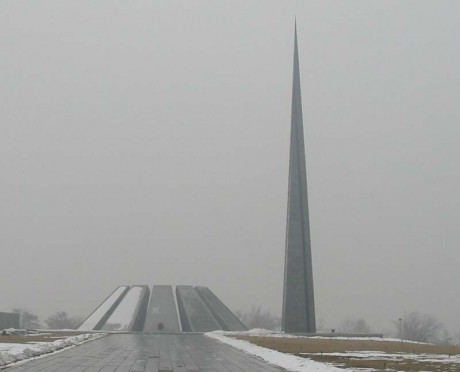 Genocide Memorial in Yerevan Armenia, Jan 08