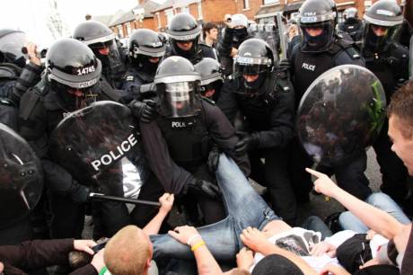 GARC Protesters Confront the PSNI, July 12, 2010
