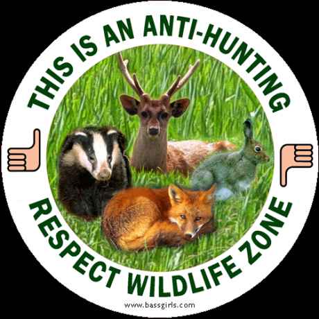 Badge urging protection of wildlife