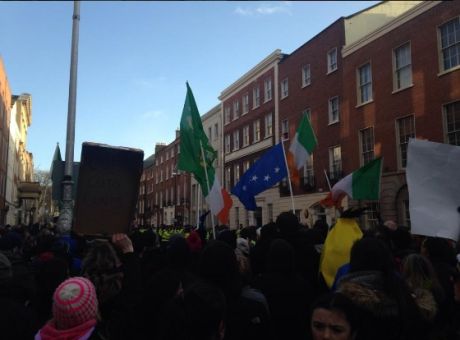 Molesworth St the Dáil is surrounded! 