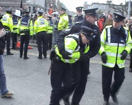 Injured female Garda