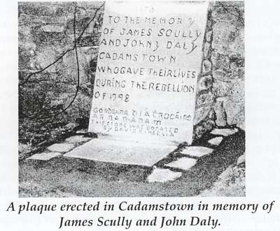1798 memorial to Scully and Daly