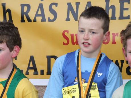 Daire McConnon, Ardee, winner of the u-11 race.  Daire is only 9 his mother told me so obviously his training will lesd him to greater things.