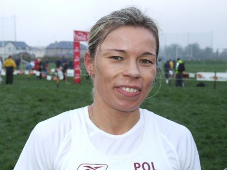 Dorota Gruca, Poland, runner-up in the ladies' Ras.