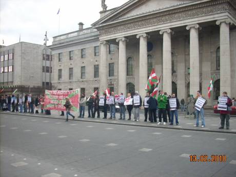 A longer view of Basque solidarity protest Dublin Feb 13