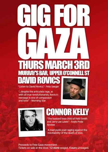 Gig for Gaza - Rovics and Kelly