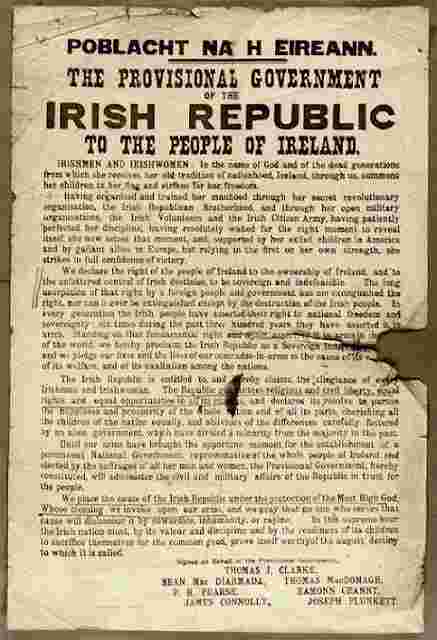 100th anniversary to be commemorated in Dublin on the 23rd April 2016.