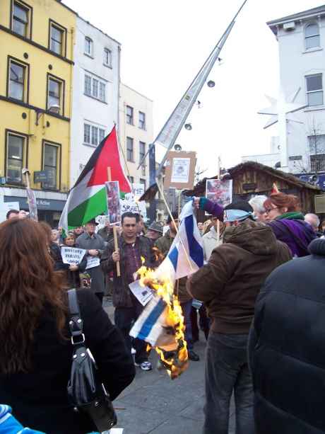Burning of Israeli Flag