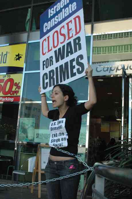 USA: Los Angelas - Israeli Consulate closed for war crimes- Thursday January 16, 2009