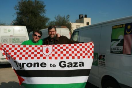 John Hurson upon arrival in Gaza
