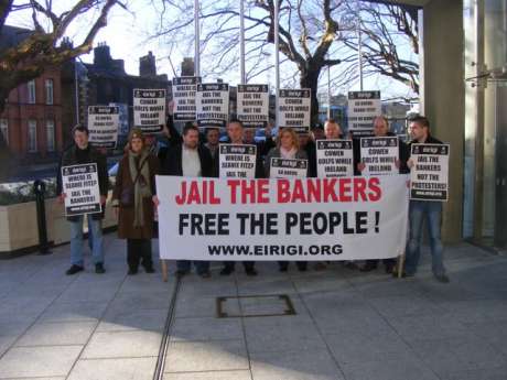 Anglo 7 plus supporters outside courts on Tuesday