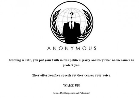 Pro-Wikileaks hacktivists, ANONYMOUS, bring down Fine Gael website
