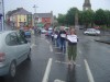 Activists brave the rain to show solidarity!
