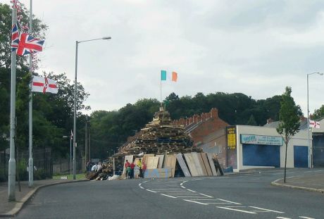 "Cross-cultural" inclusion of tricolour on bonfire is for the purpose of burning it