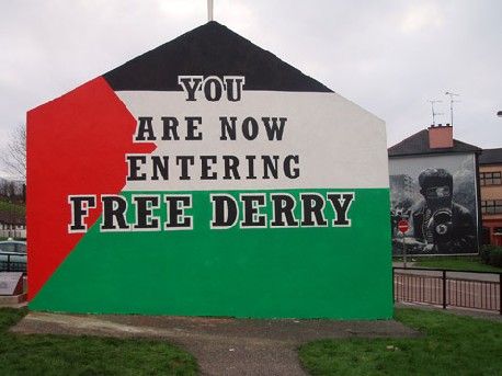 Free Derry Corner in January 2005. Copyleft Jim Collins.