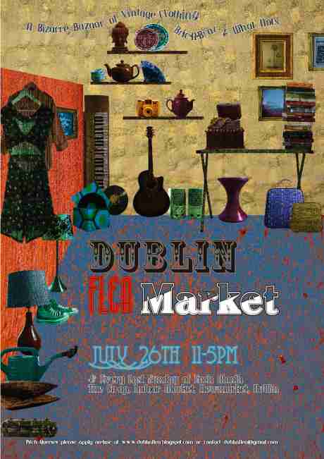 Flea market poster July