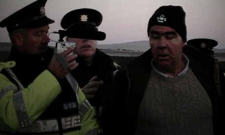 A clip from the film, Pat 'The Chief' O'Donnell being arrested at sea.   Risteard  Domhnaill   