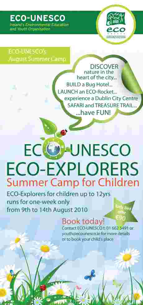 ECO-Explorers Summer Camp (flyer front)