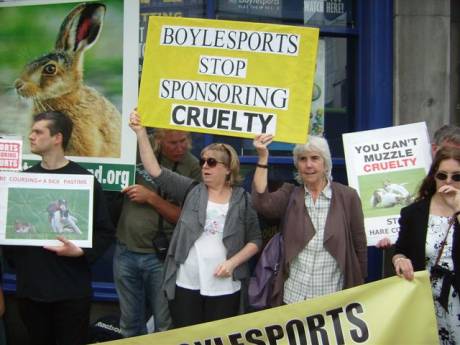 Campaign commencing against sponsorship of vile hare coursing cruelty