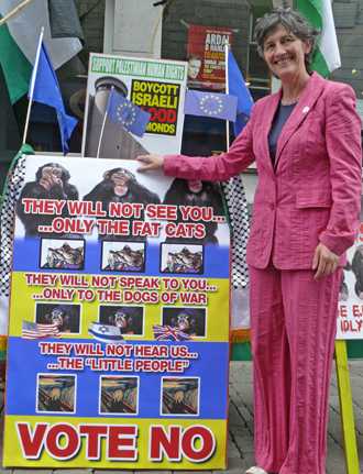 Catherine Connolly (Ind), ex-Mayoress of Galway City and ferociously opposed to the Lisbon Treaty