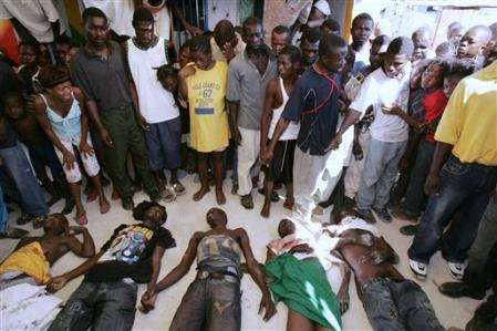 Haitian Massacred youth (December 2006)