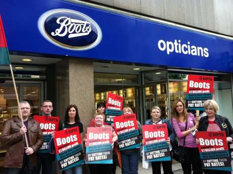 Belfast Mayor Niall O'Donnghaile supports Boots workers