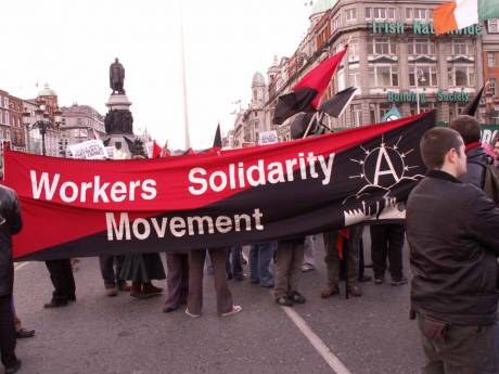 Workers Solidarity Movement take up the rear